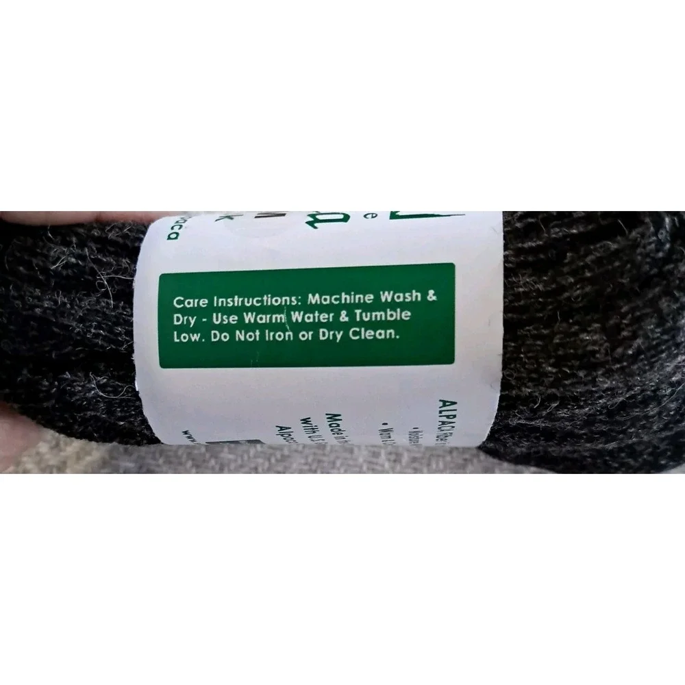 Explorer Alpaca Survival Socks Boucle Lined Med Charcoal Gorp Normcore Cabincore